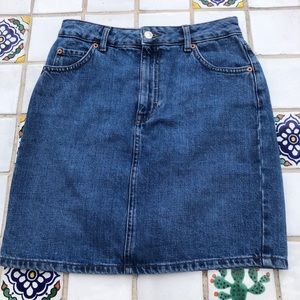 Topshop Denim Mini Skirt